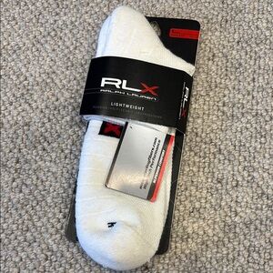 Ralph Lauren White Lightweight Socks NWT Made in Italy